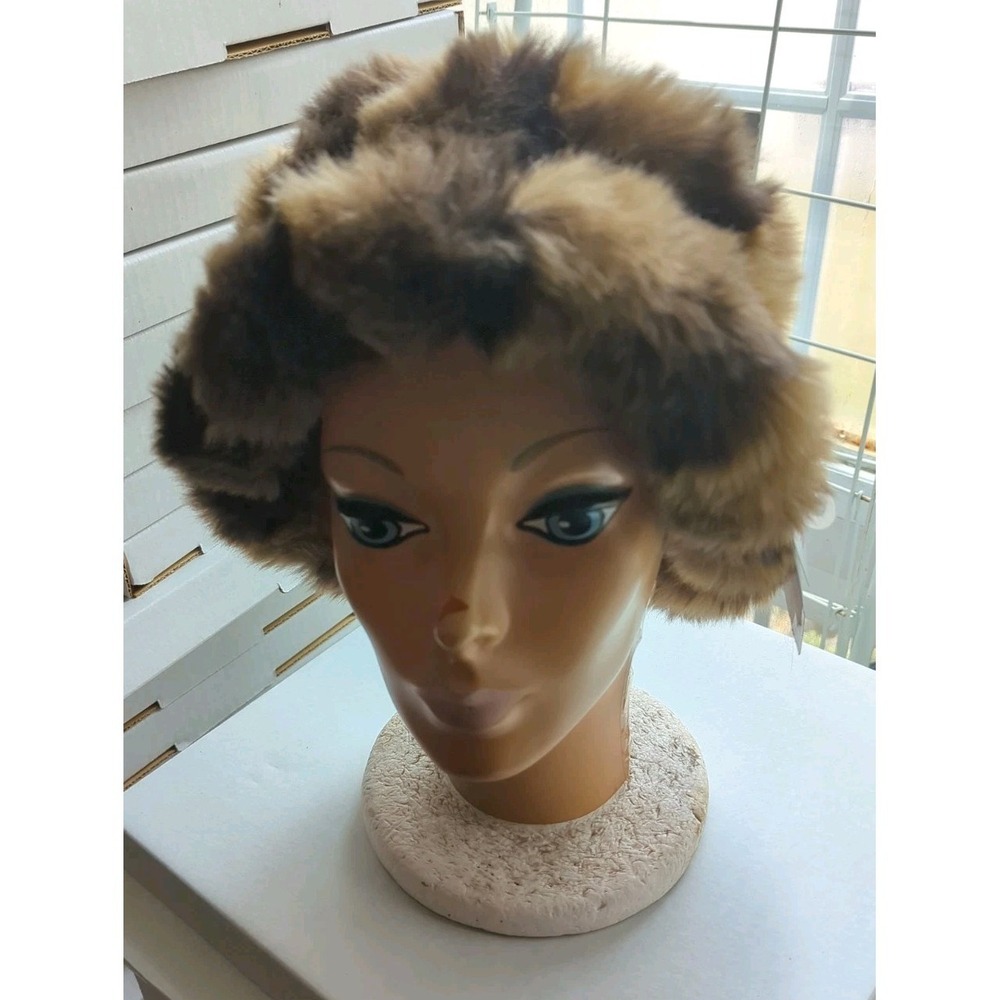 NWT New Parkhurst Women's Faux Fur‎ Winter Hat Made In Canada